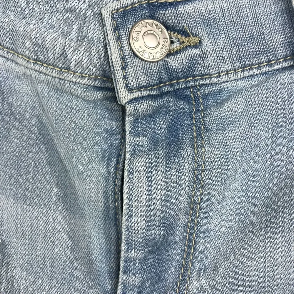 Banana Republic Jeans Womens Sz 6 Light Wash‎ Blue Mid Rise 5 Pocket